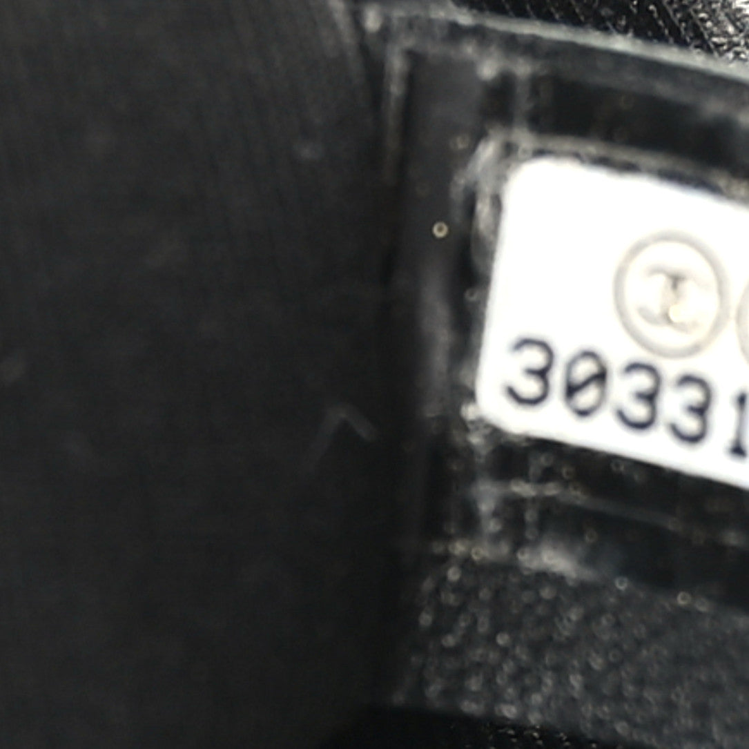 Chanel Calfskin Quilted CC Chain Accordion Tote Black 6 of 8