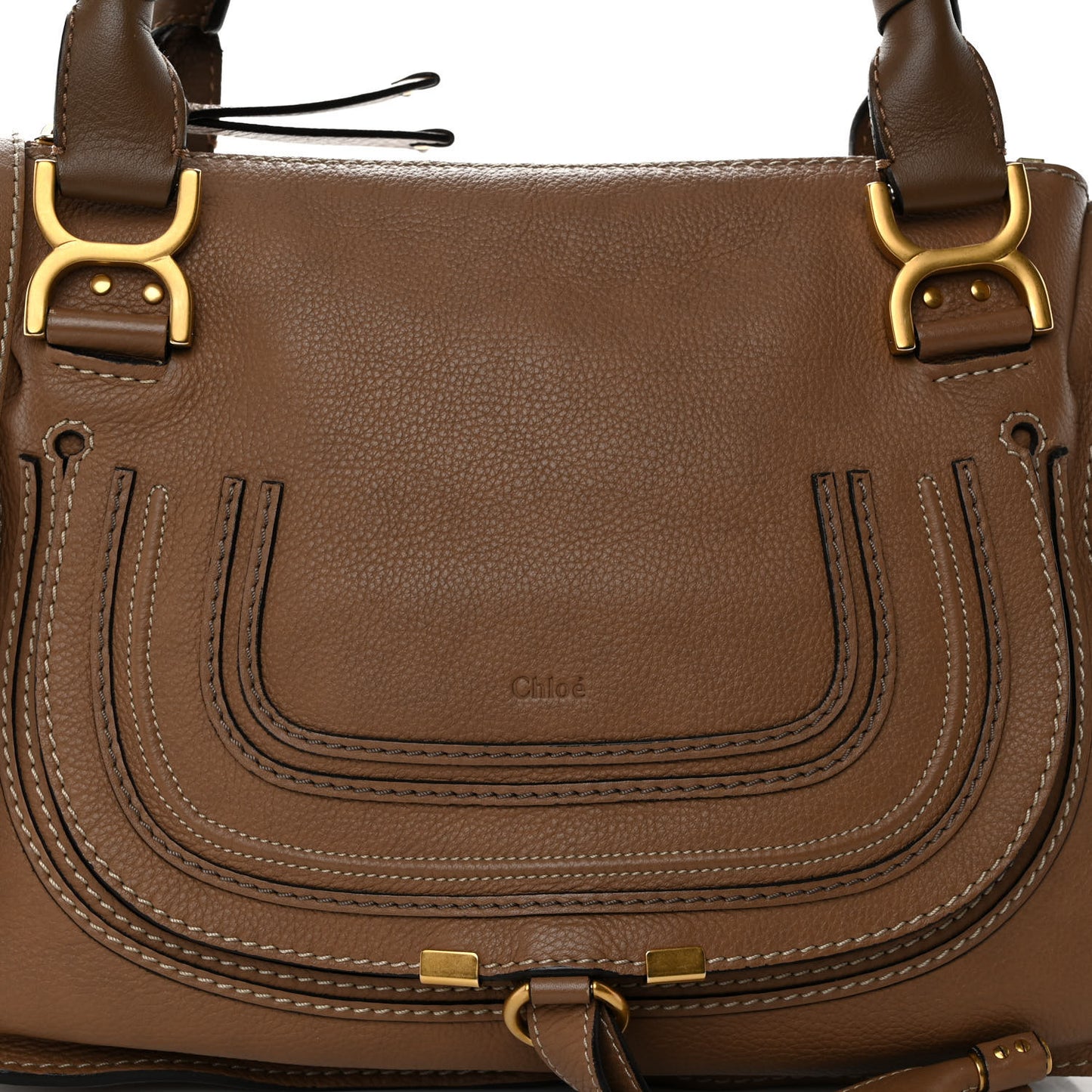 Calfskin Medium Marcie Satchel Nut