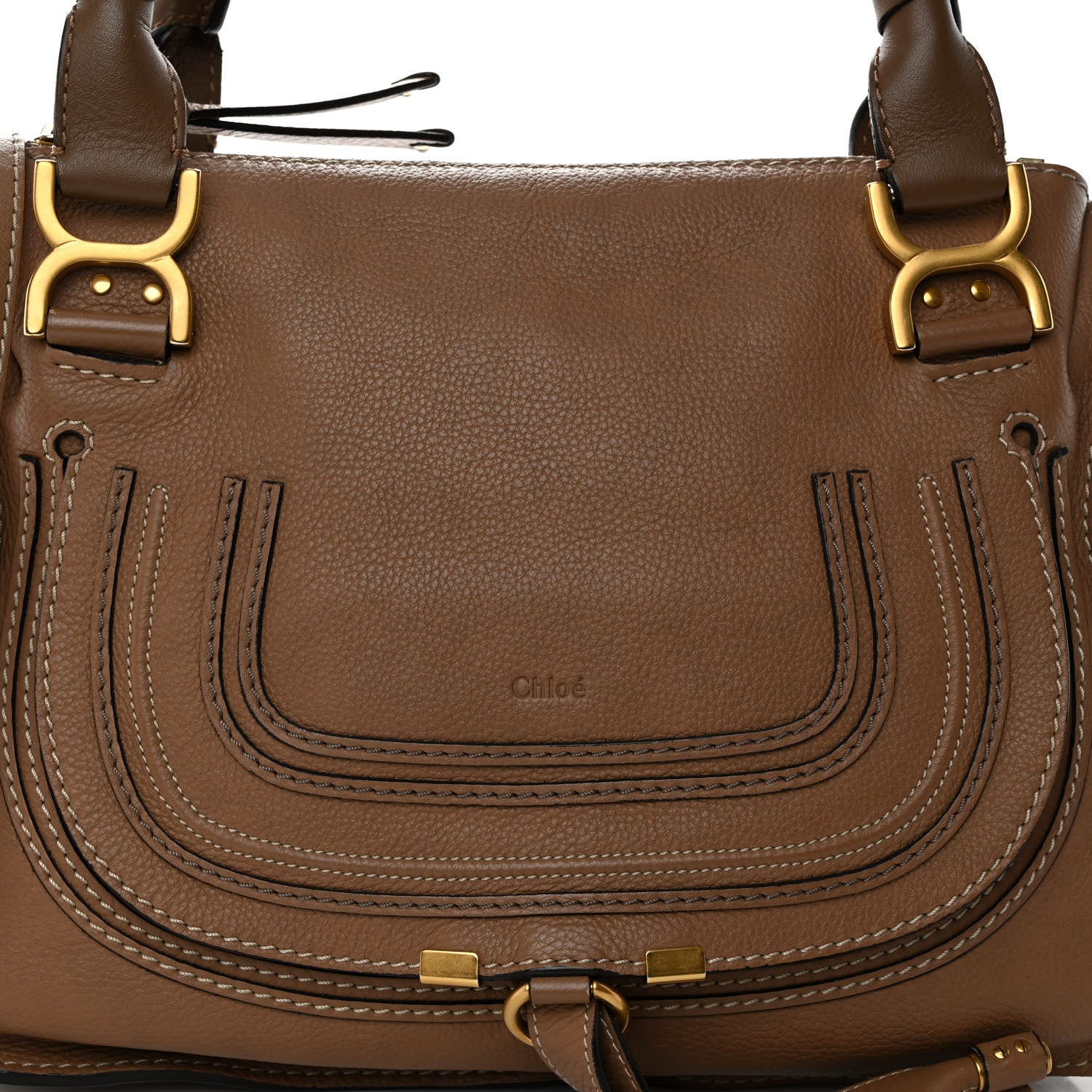 Chloe Calfskin Medium Marcie Satchel Nut 7 of 12