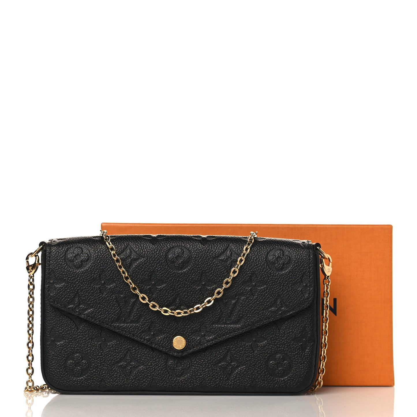 Empreinte Pochette Felicie Chain Wallet Black