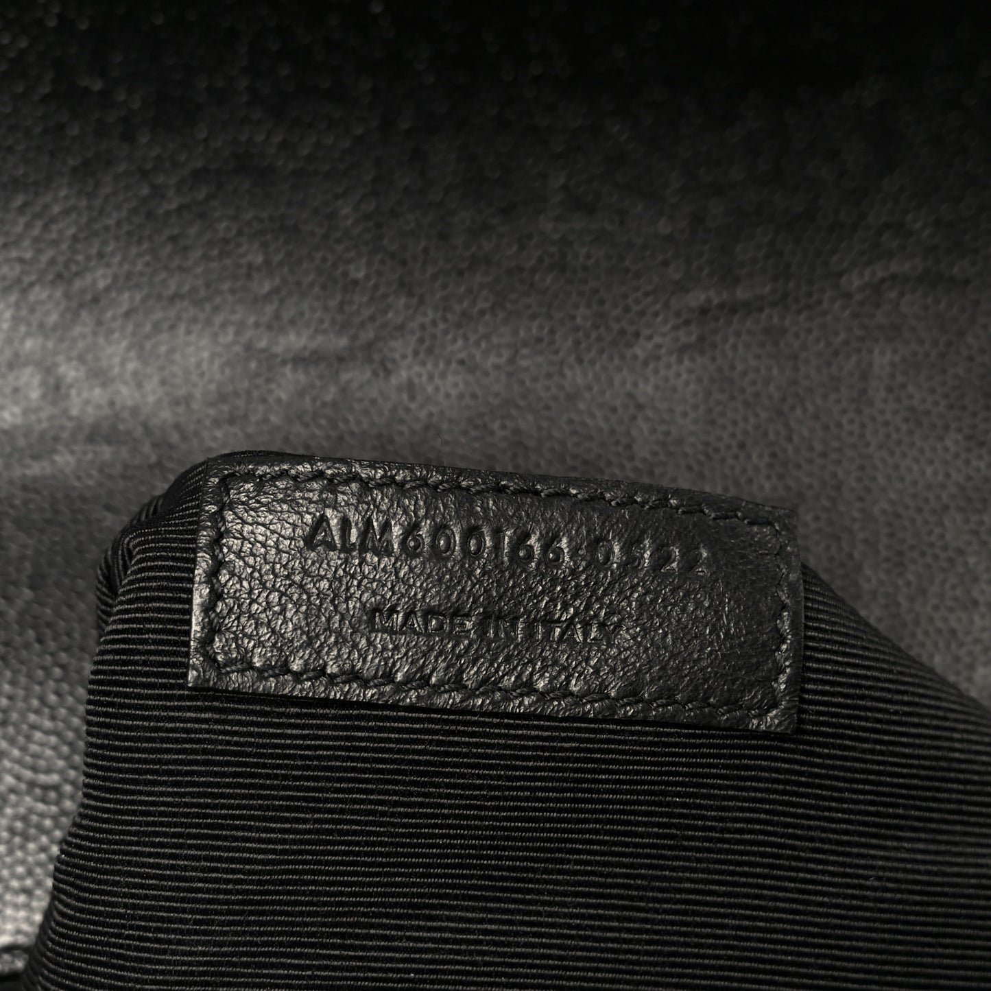 Grain De Poudre Textured Mixed Matelasse Large Triquilt Monogram Satchel Black