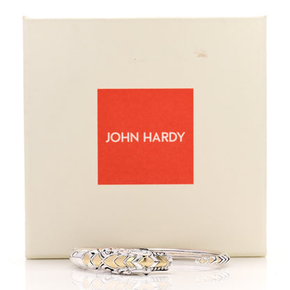 John Hardy Sterling Silver 18K Yellow Gold Blue Sapphire Legends Naga Dragon Cuff Bracelet 5 of 5