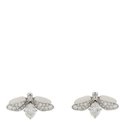 Tiffany Platinum Diamond Paper Flowers Firefly Earrings 1 of 6