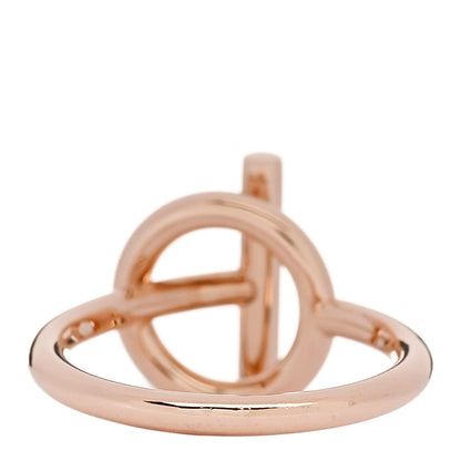 Hermes 18K Rose Gold Diamond PM Echappee Ring 51 5.75 3 of 5