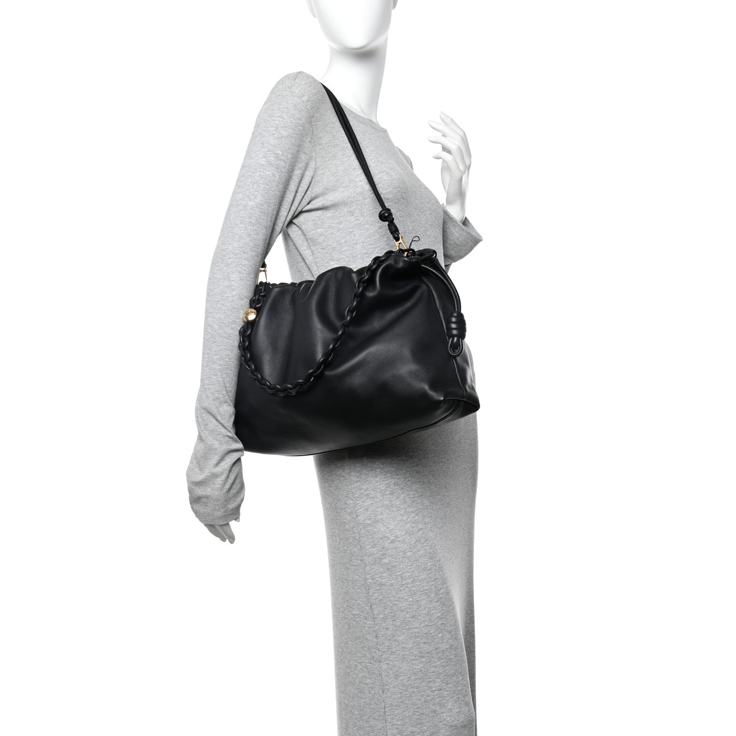 Loewe Mellow Nappa Large Donut Chain Flamenco Black 2 of 10