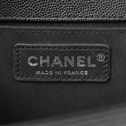 Chanel Caviar Quilted Medium Boy Flap Black 6 of 10
