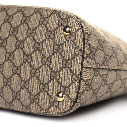 Gucci GG Supreme Monogram Linea A Hobo Brown 10 of 12