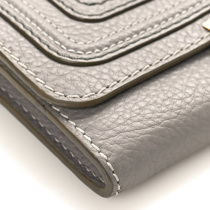 Chloe Calfskin Marcie Continental Flap Wallet Cashmere Grey 7 of 8