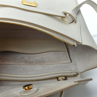 Celine Grained Calfskin Micro Belt Bag White 4 of 13