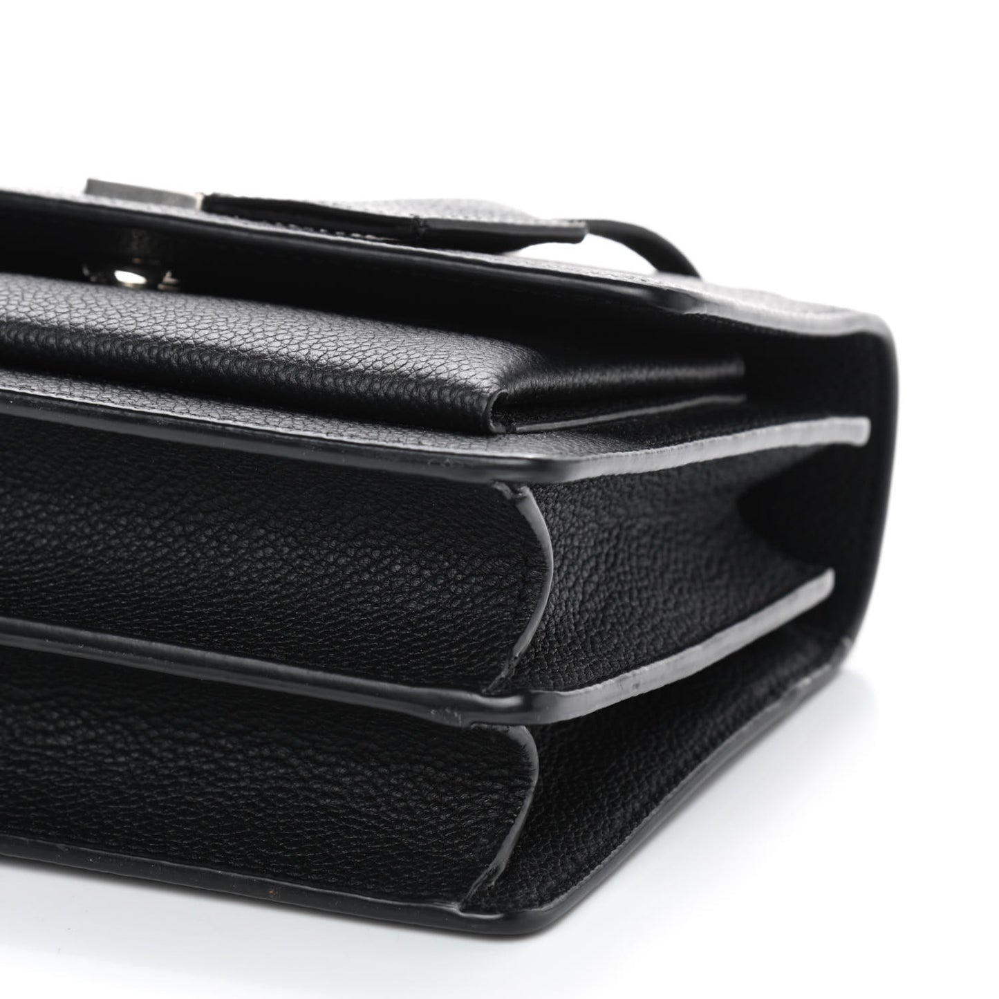 Grained Calfskin Small Monogram Sunset Black