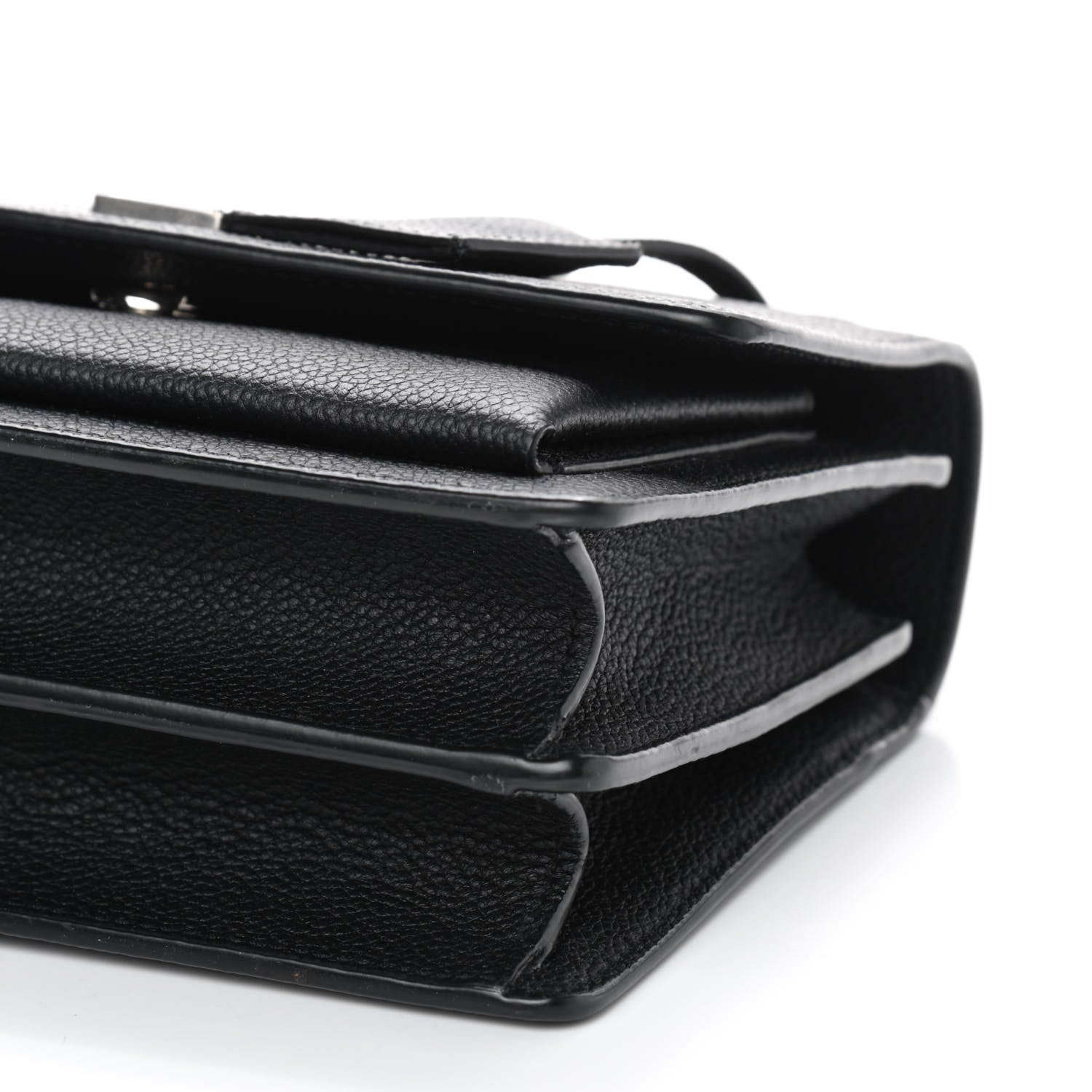 Saint Laurent Grained Calfskin Small Monogram Sunset Black 6 of 7