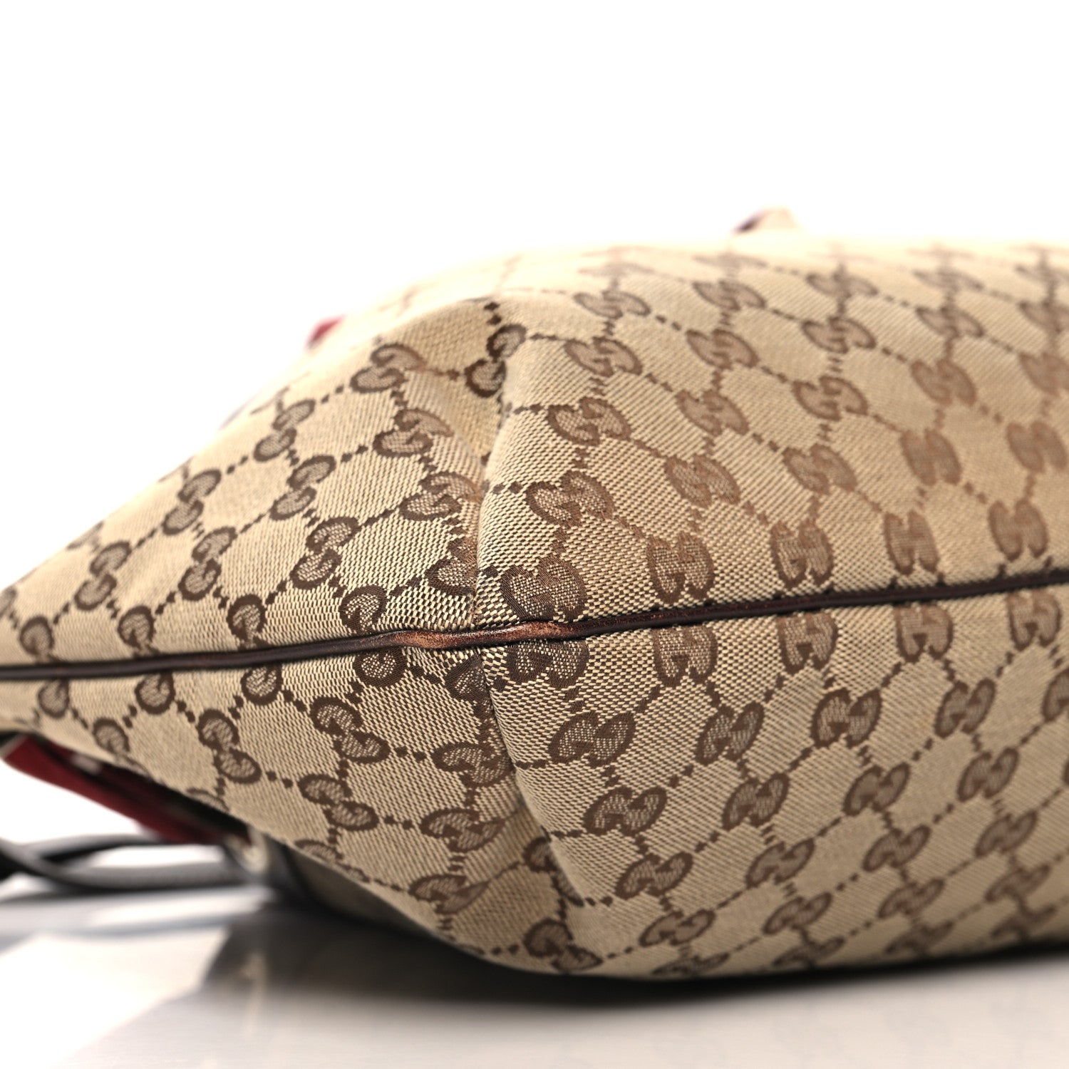 Gucci Monogram Positano Hobo Brown 9 of 13