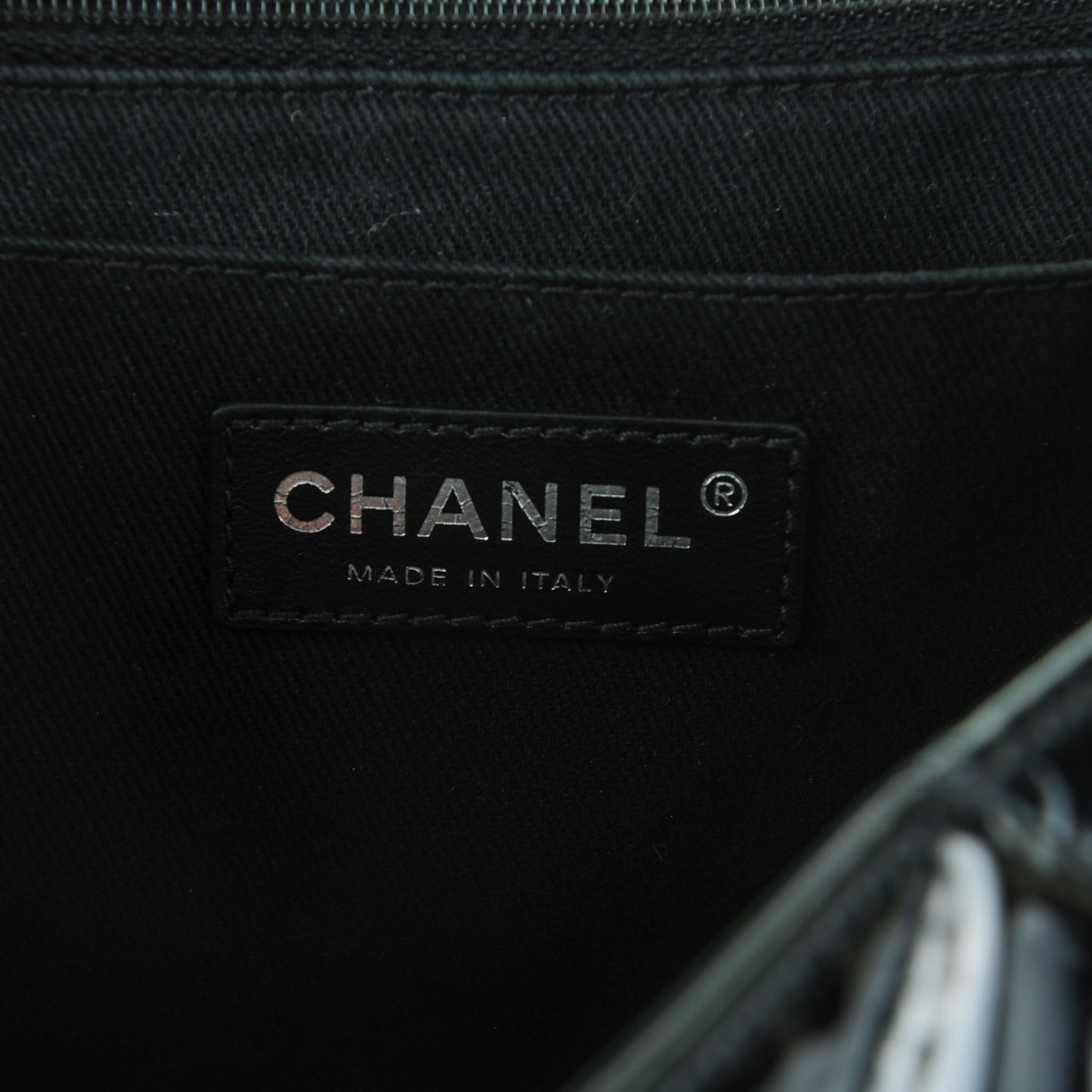 Vinyl Quilted In the Business Flap Bag Black