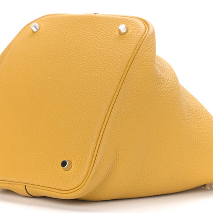 Hermes Taurillon Clemence Picotin Lock 22 MM Jaune Ambre 8 of 9
