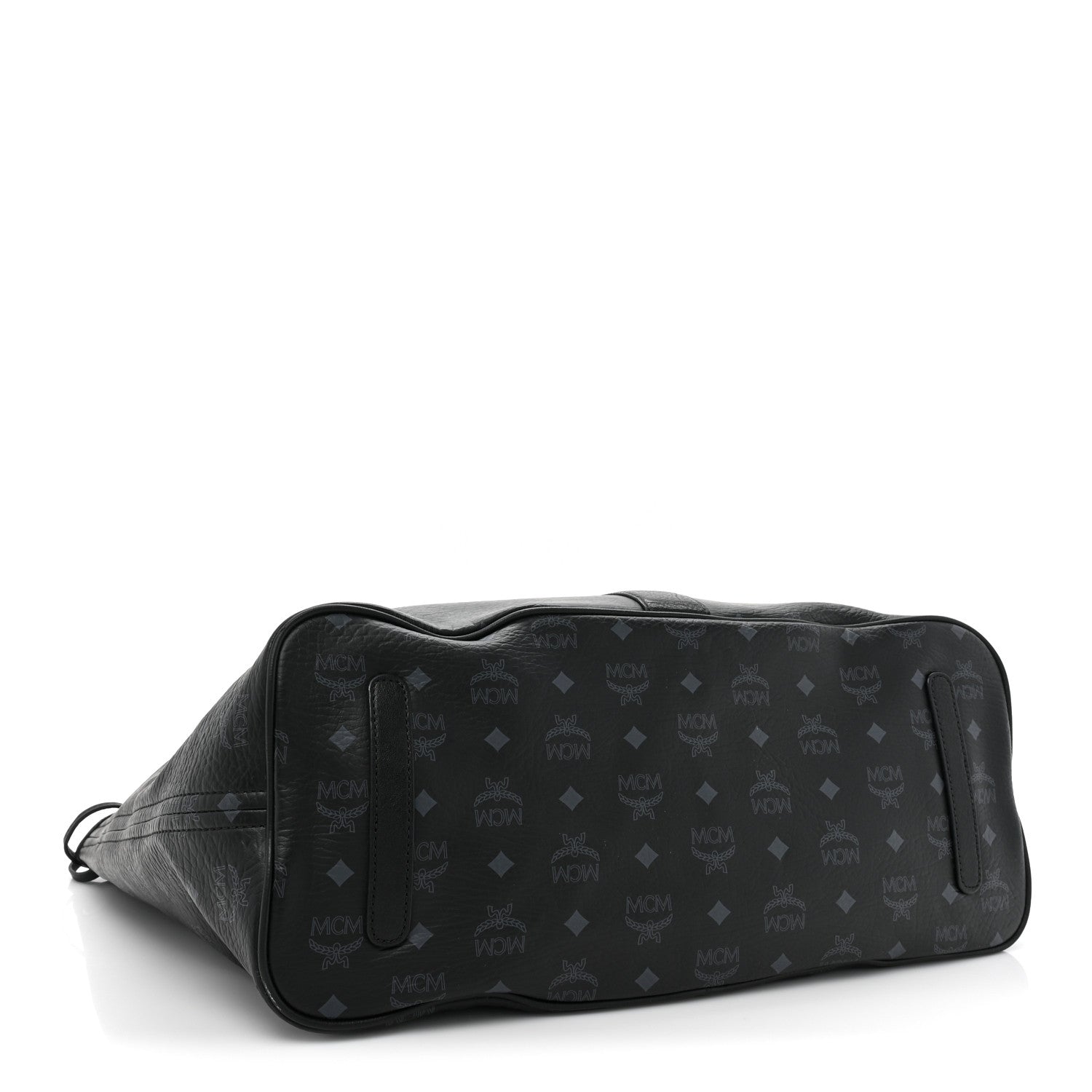 MCM Visetos Large Liz Reversible Shopper Tote Black 6 of 25