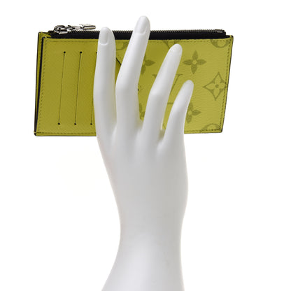 Louis Vuitton Monogram Taiga Coin Card Holder Yellow 2 of 7