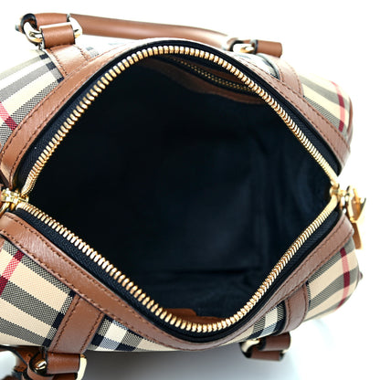 Burberry Horseferry Check Small Alchester Bowling Bag Honey Tan 4 of 4