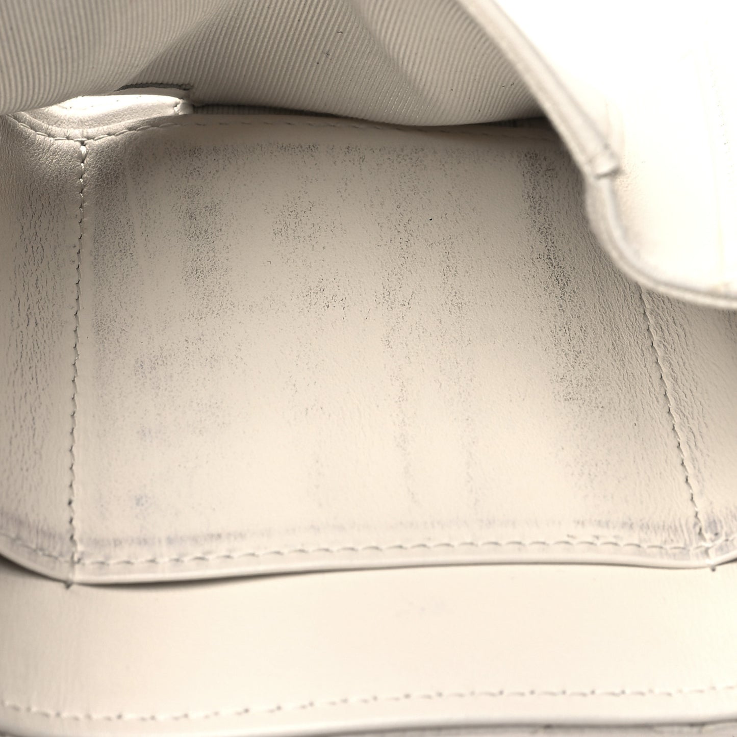 Caviar Quilted Double Flap Wallet Light White