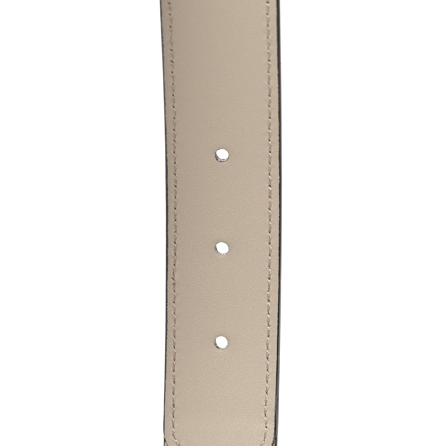 GG Supreme Monogram Calfskin Double G 30mm Belt 90 36 Beige Mystic White Oatmeal