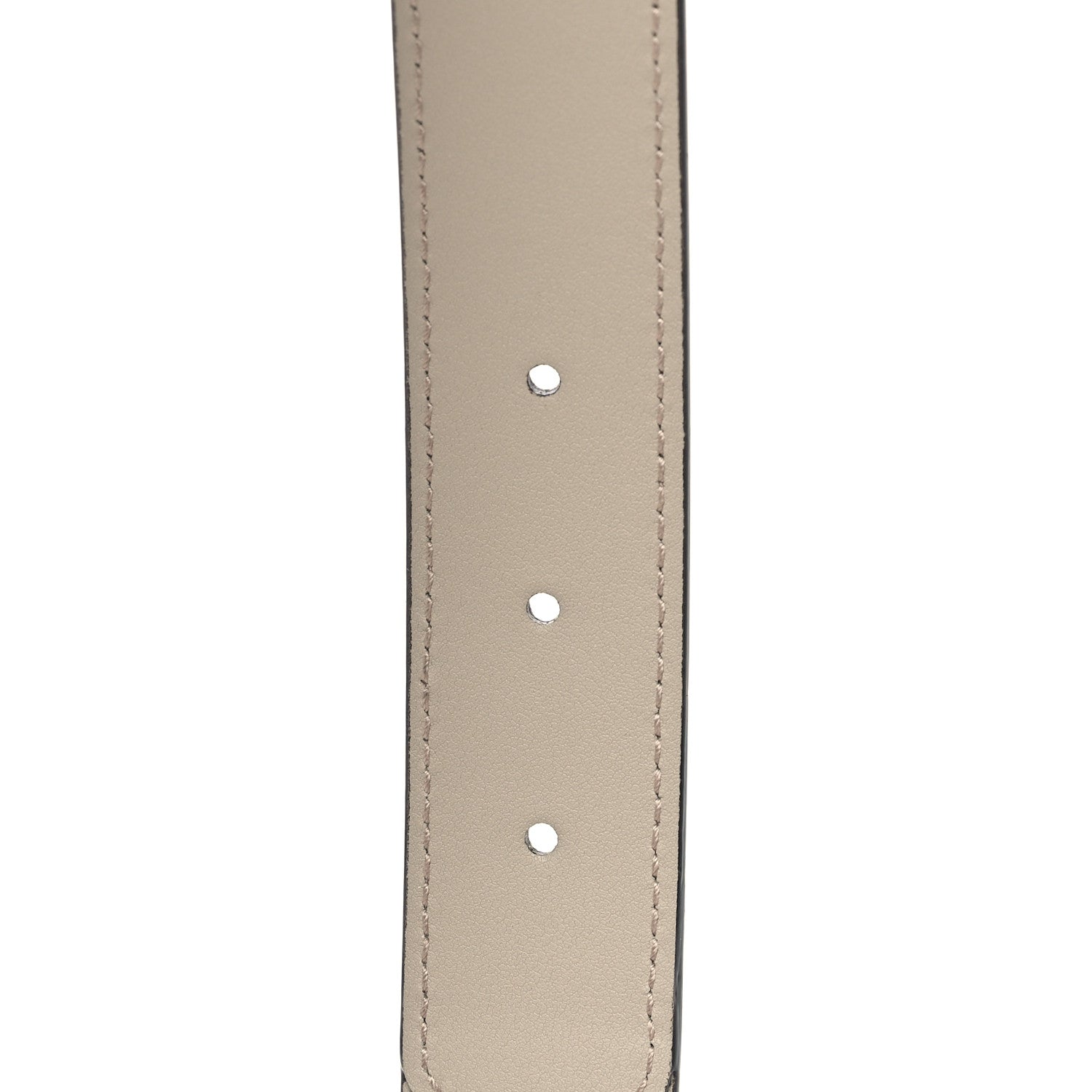 Gucci GG Supreme Monogram Calfskin Double G 30mm Belt 90 36 Beige Mystic White Oatmeal 5 of 7