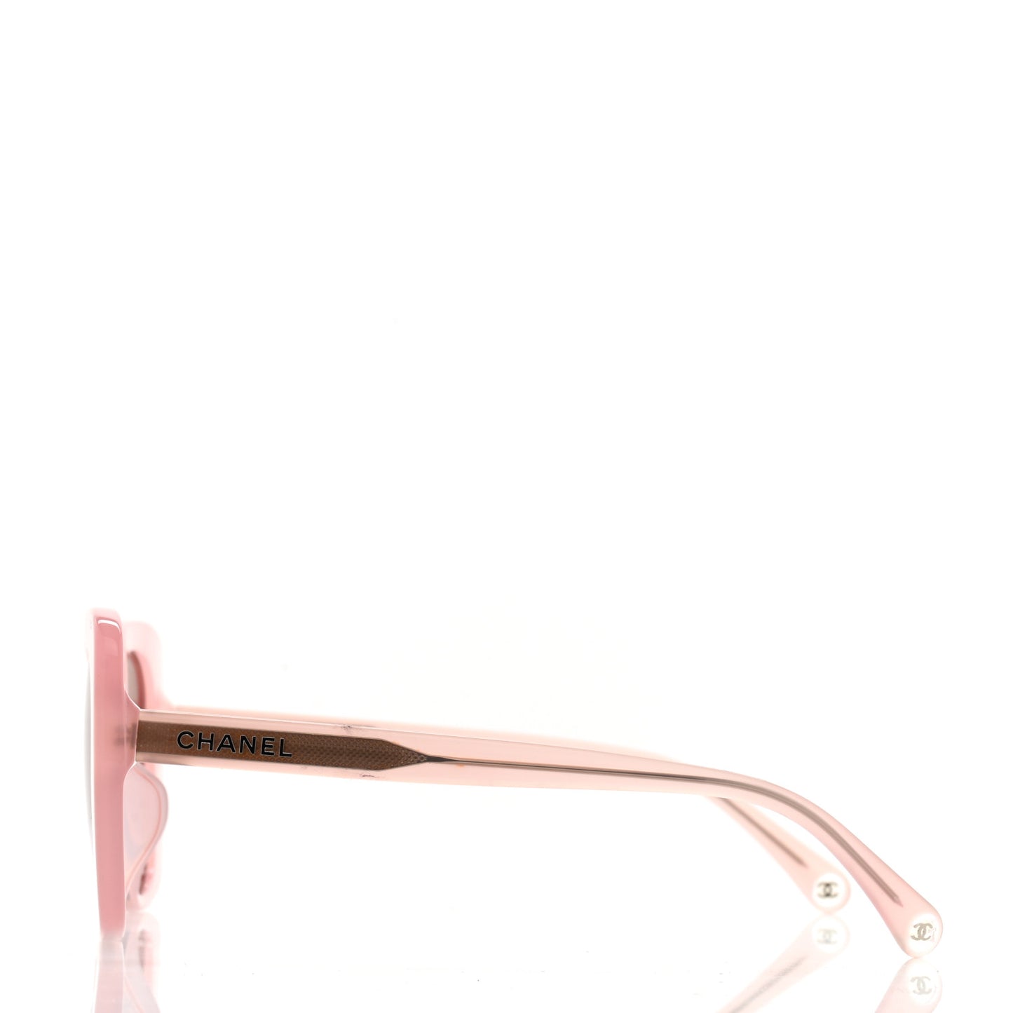 Acetate Rectangle Sunglasses 5504-A Light Pink