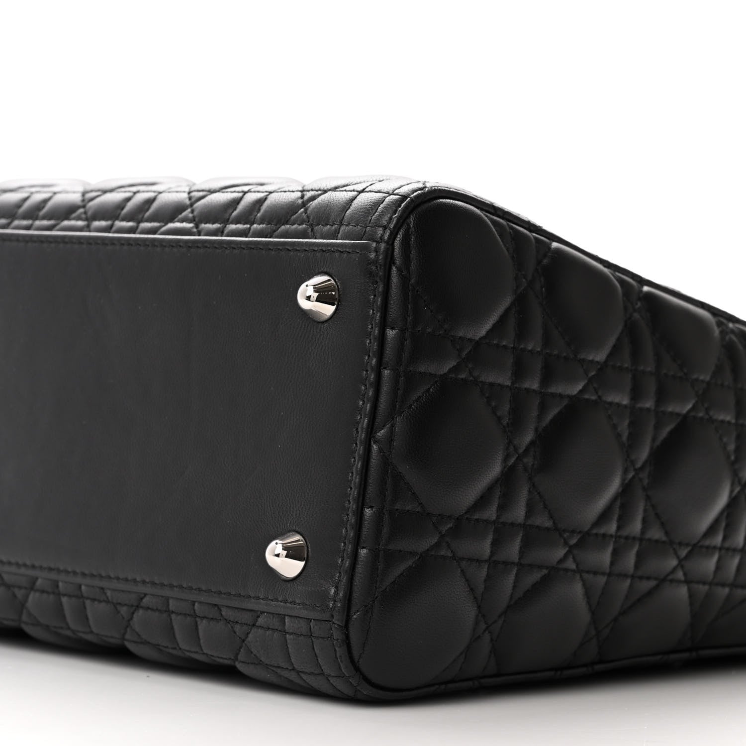 Christian Dior Lambskin Cannage Large Lady Dior Black 9 of 9