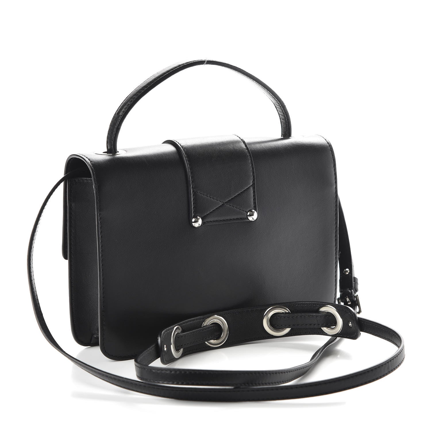 Jimmy Choo Smooth Calfskin Rebel Crossbody Bag Black 2 of 8