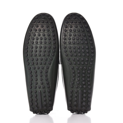 Louis Vuitton Smooth Calfskin Mens Hockenheim Moccasin Loafers 7 Green 5 of 9