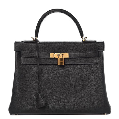 Hermes Togo Kelly Retourne 32 Black 1 of 37