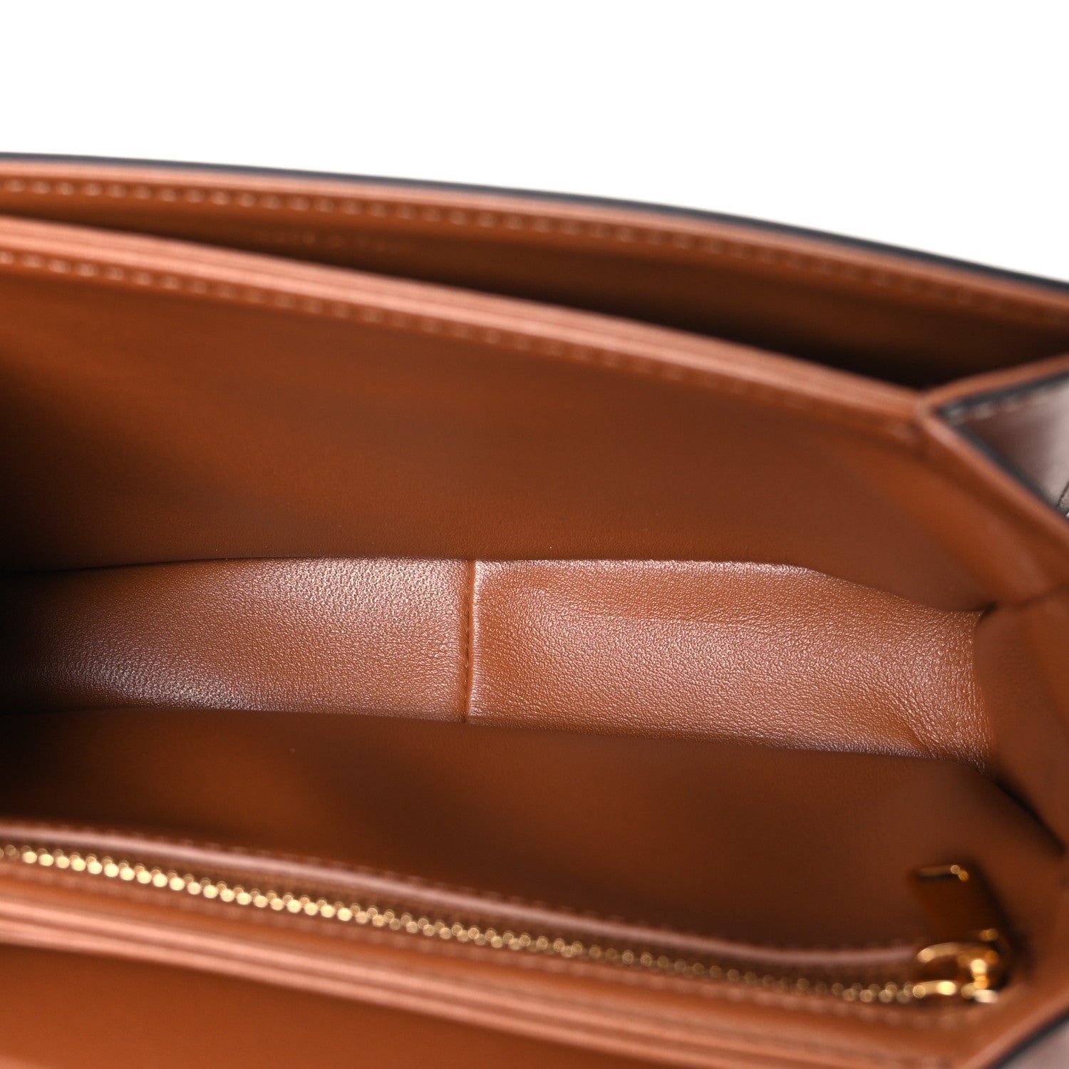 Celine Calfskin Triomphe Canvas Teen Triomphe Bag Tan 5 of 11