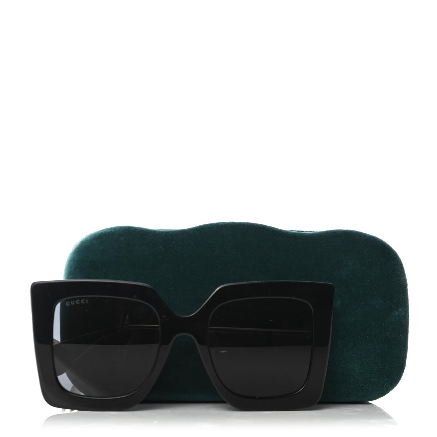 Acetate Oversize Square Frame GG0435S Sunglasses Black
