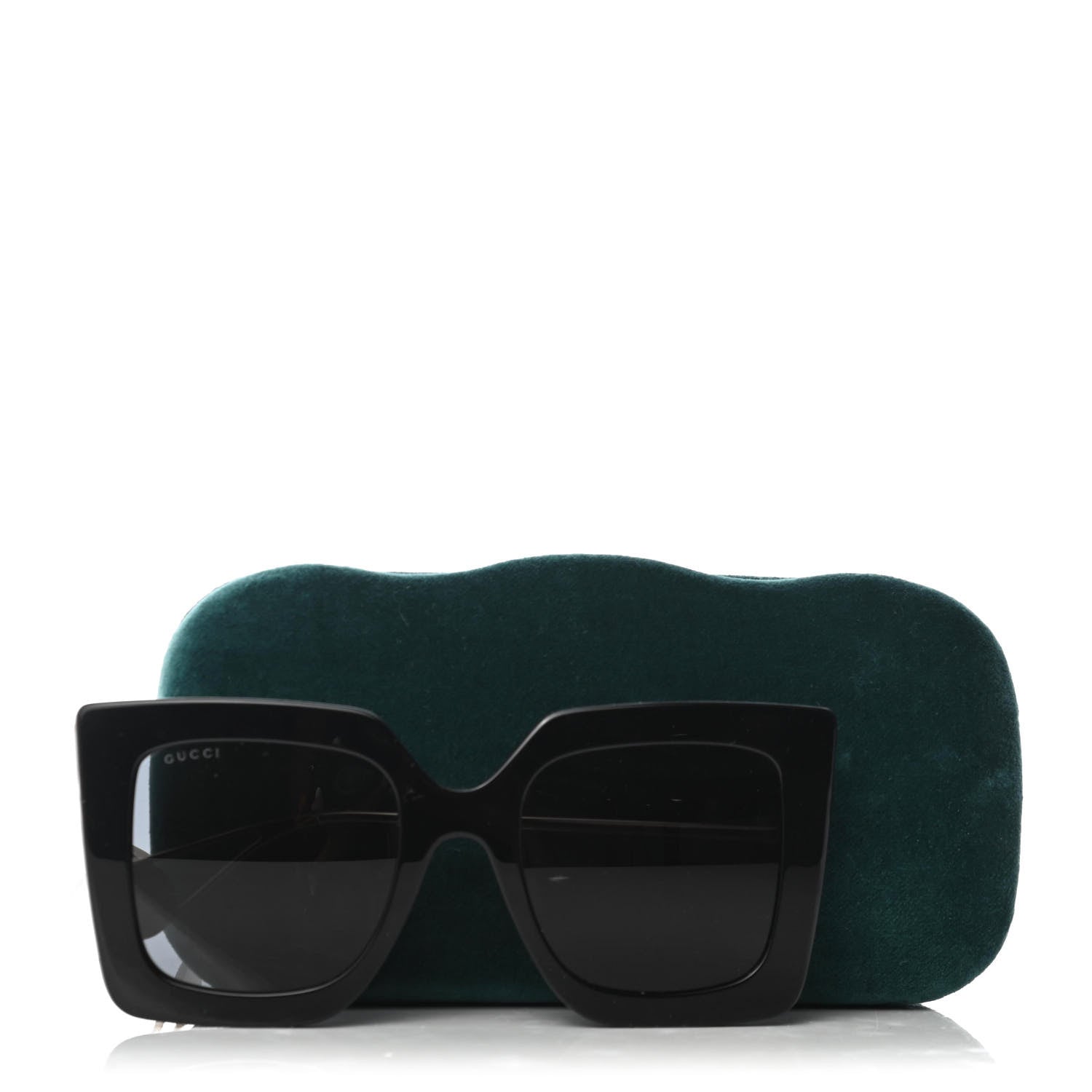 Gucci Acetate Oversize Square Frame GG0435S Sunglasses Black 8 of 8