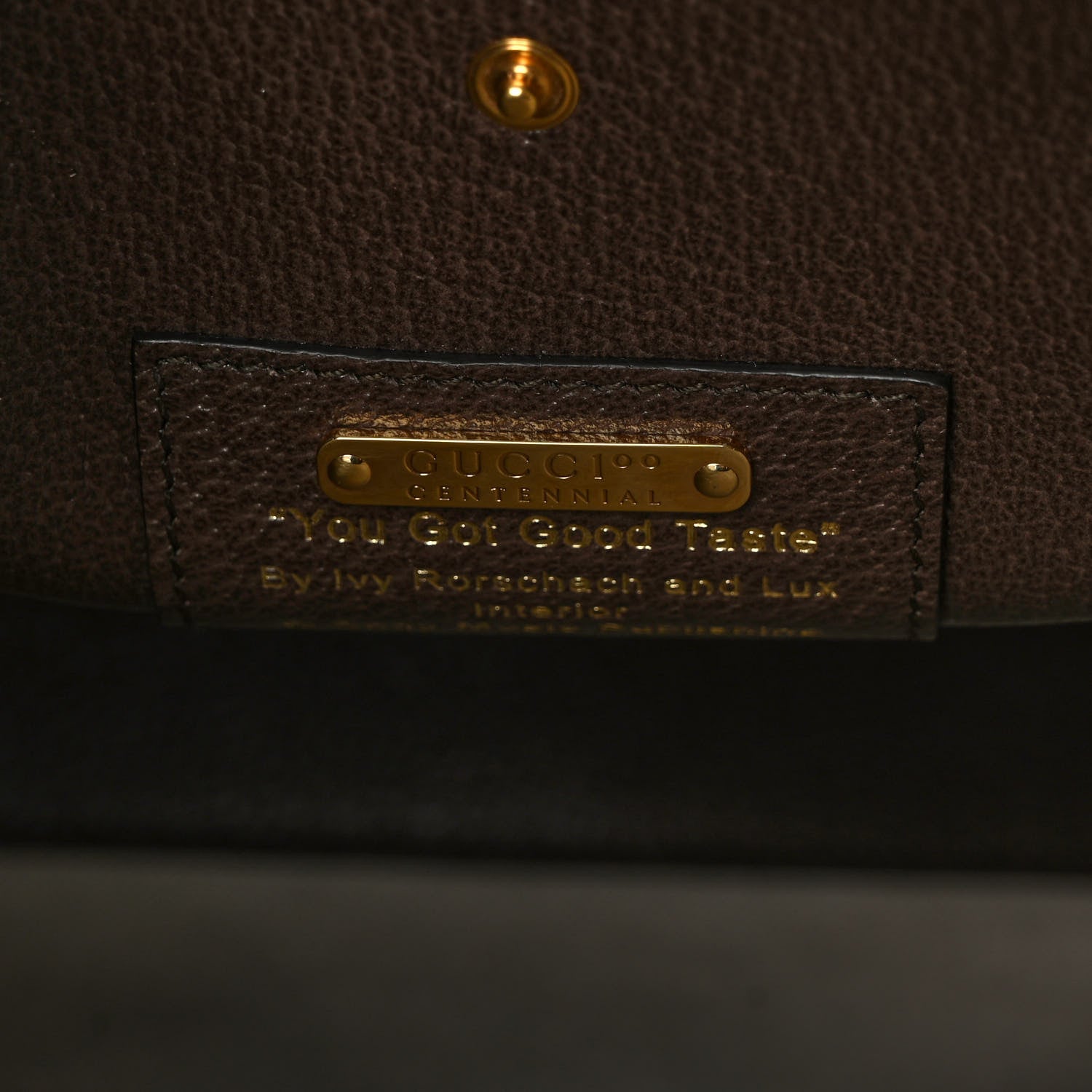 Gucci Textured Dollar Calfskin Gucci 100 Top Handle Tote New Acero Multicolor 6 of 11