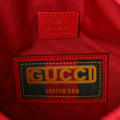 Gucci X DAPPER DAN Calfskin GG Micro Monogram Belt Bag Red 5 of 8