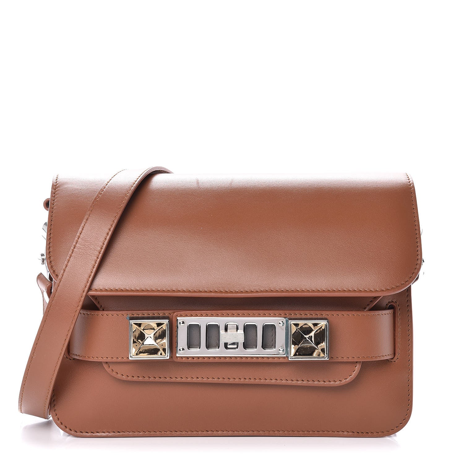 Proenza Schouler Smooth Calfskin Mini PS11 Classic Shoulder Bag Caramel 1 of 15
