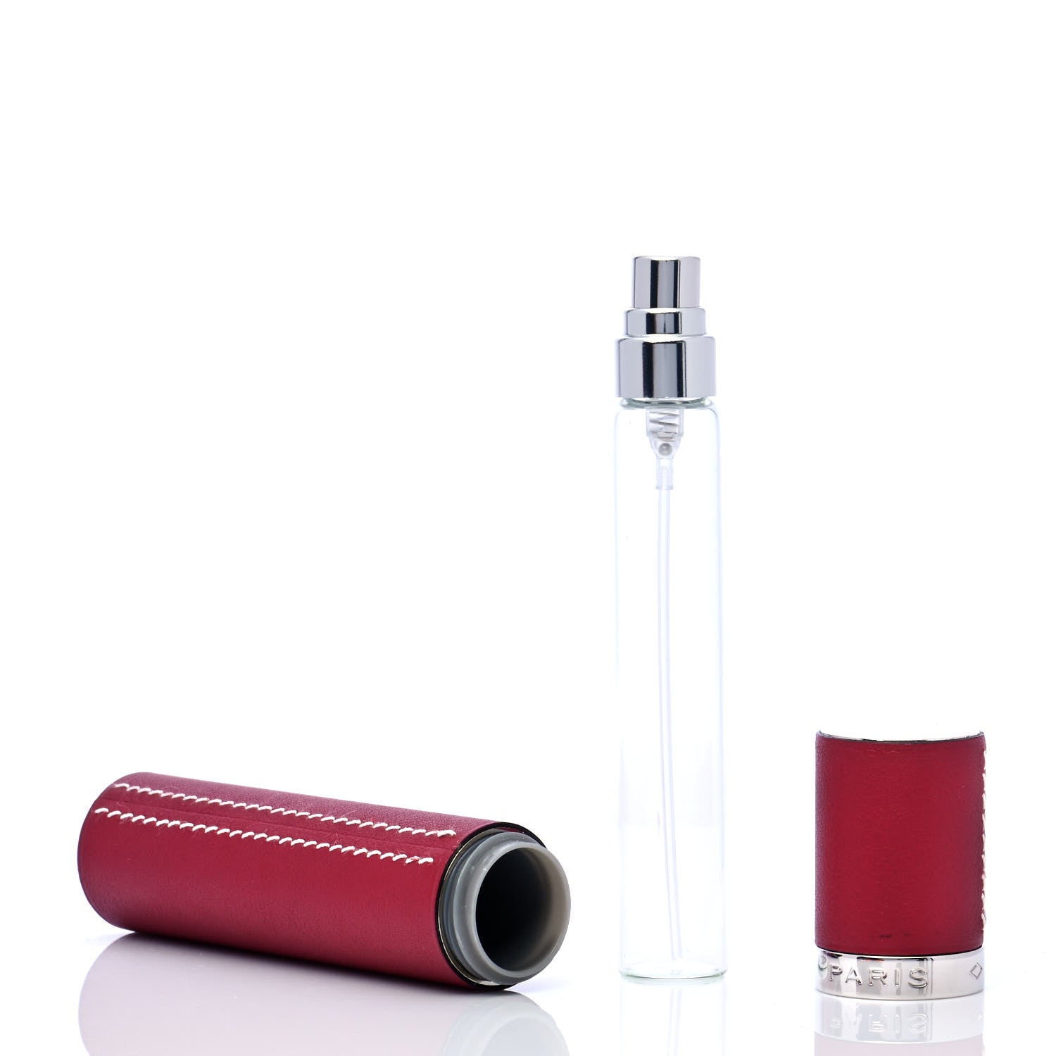 Hermes Swift Atomizer Refillable Bottle and Case Rouge H 2 of 3