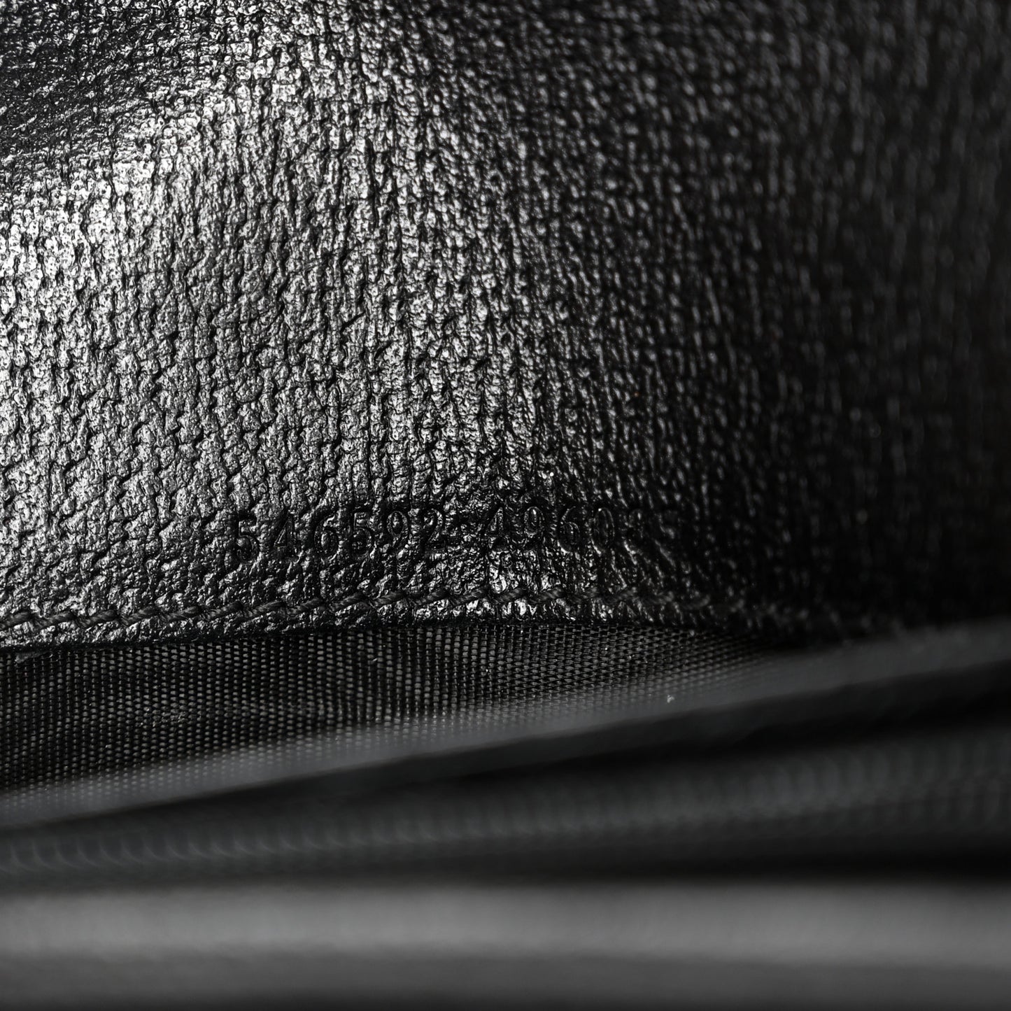 Textured Calfskin Web Ophidia Wallet On Chain Black