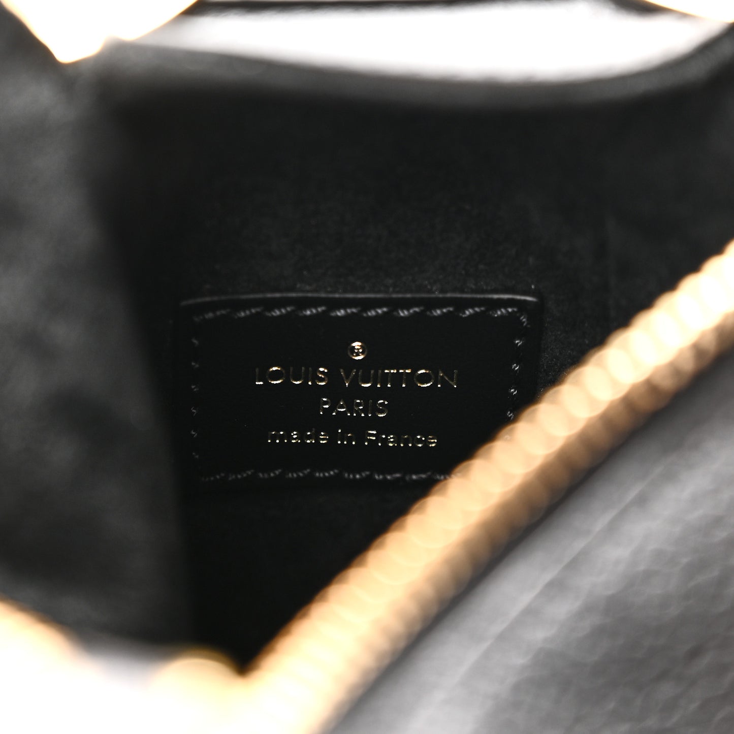 Grained Calfskin Side Trunk PM Black