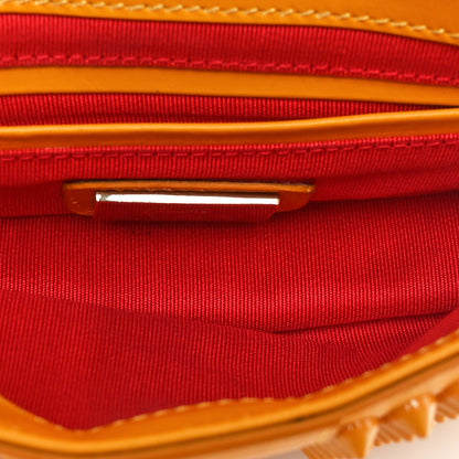 Christian Louboutin Calfskin Spiked Sweety Charity Crossbody Bag Yellow 5 of 11