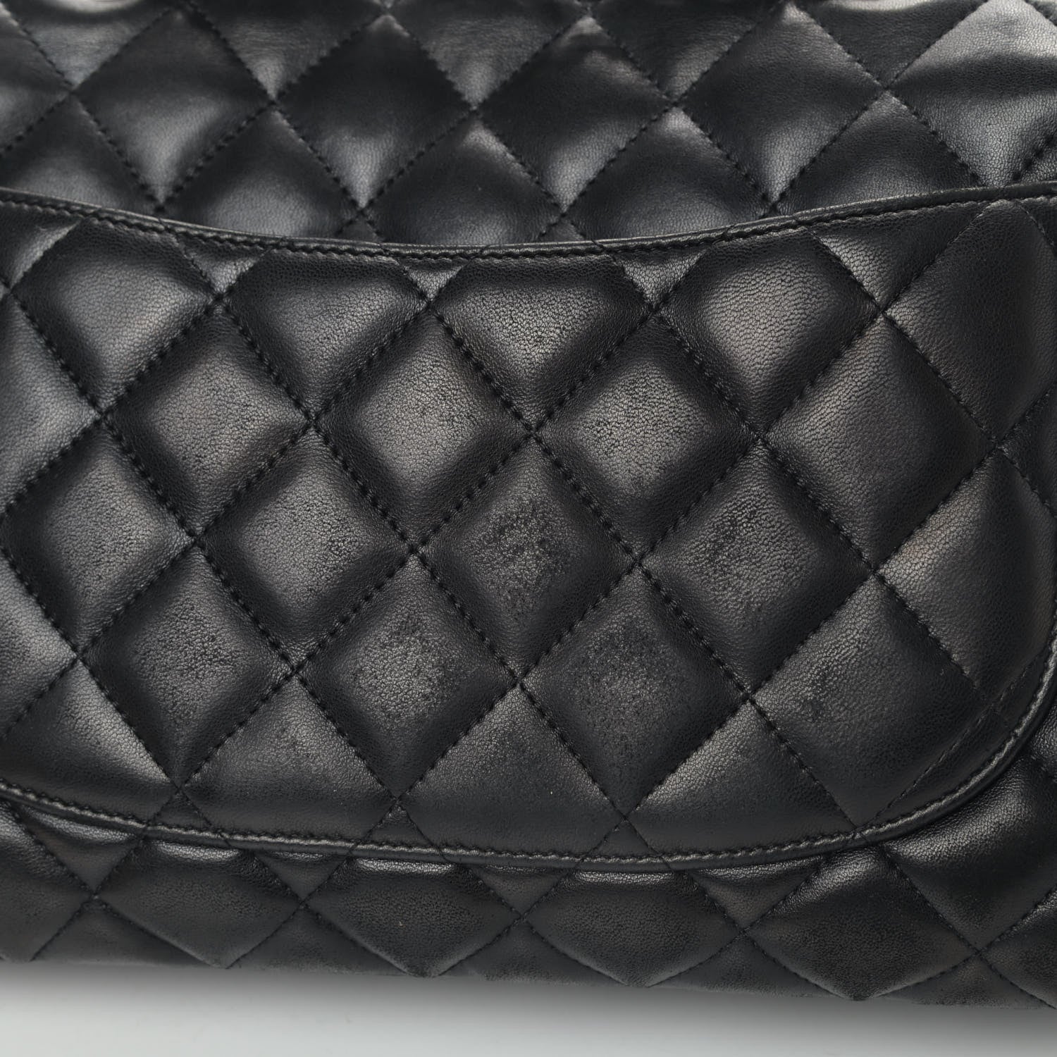 Chanel Lambskin Quilted Jumbo Single Flap Black 5 of 7