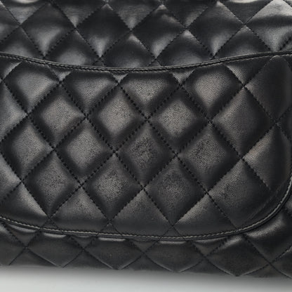 Chanel Lambskin Quilted Jumbo Single Flap Black 5 of 7