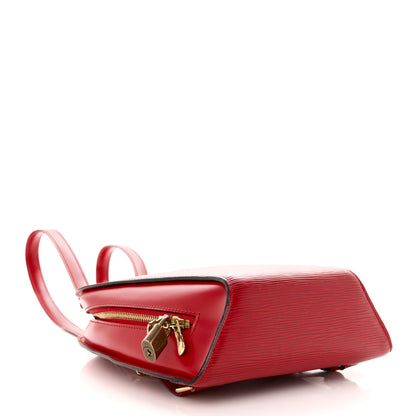 Louis Vuitton Epi Mabillon Backpack Castillan Red 4 of 11