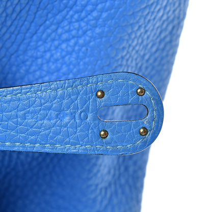 Hermes Taurillon Clemence Lindy 34 Bleu Hydra 6 of 17