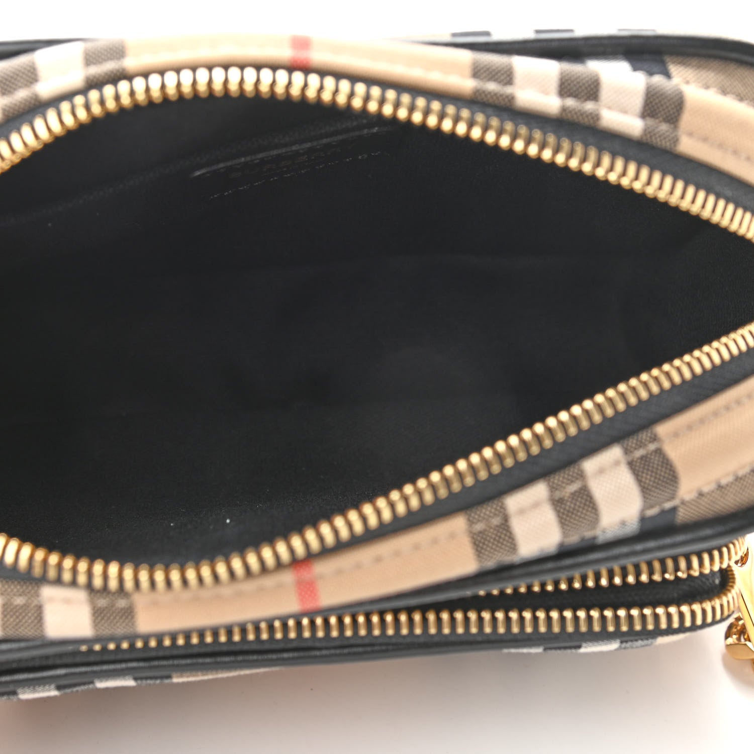 Burberry Calfskin Vintage Check Camera Bag Archive Beige 5 of 9