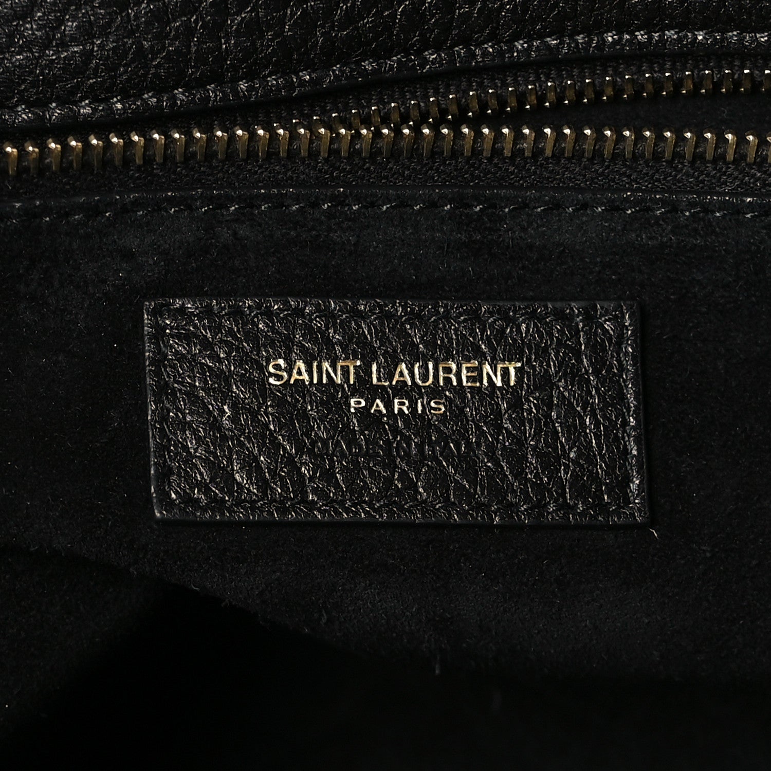 Saint Laurent Grained Deerskin Bea Tote Black 6 of 9