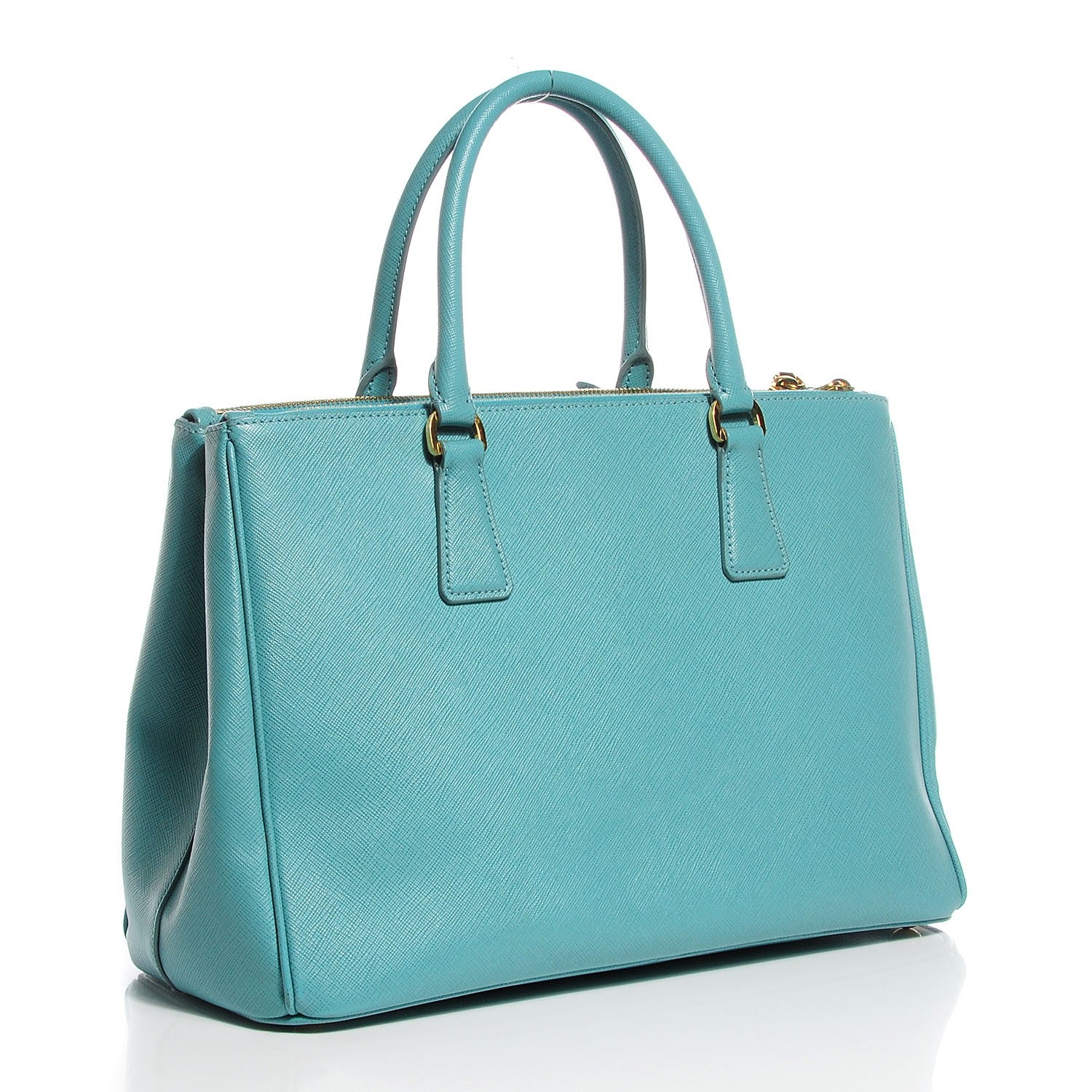Prada Saffiano Lux Medium Double Zip Tote Anice 3 of 11