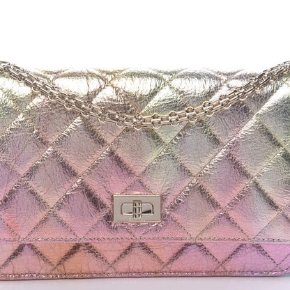 Chanel Metallic Goatskin Quilted 2.55 Reissue Wallet on Chain WOC Multicolor 12 of 13