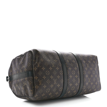 Louis Vuitton Monogram Macassar Keepall Bandouliere 45 4 of 11