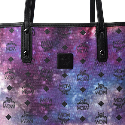 MCM Metallic Galaxy Visetos Medium Project Reversible Shopper Tote Black Multicolor 15 of 15