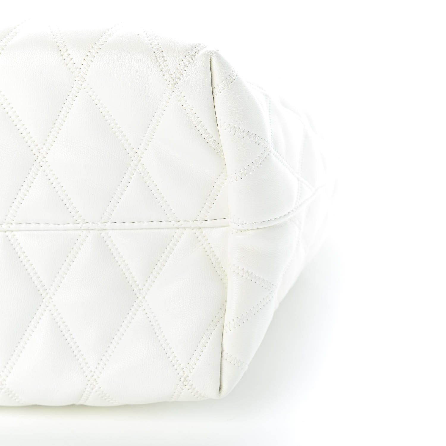 Givenchy Rubber Effect Canvas Quilted Duo Shopper Tote White 10 of 11